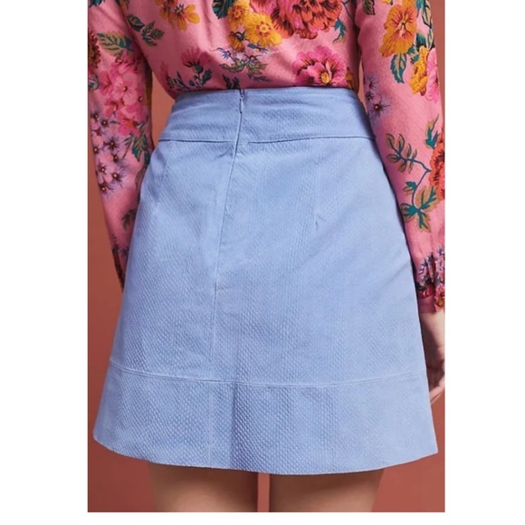 3x 👯‍♀️Host Pick⚡️Anthropologie Embossed Leather Mini Skirt - Picture 3 of 11